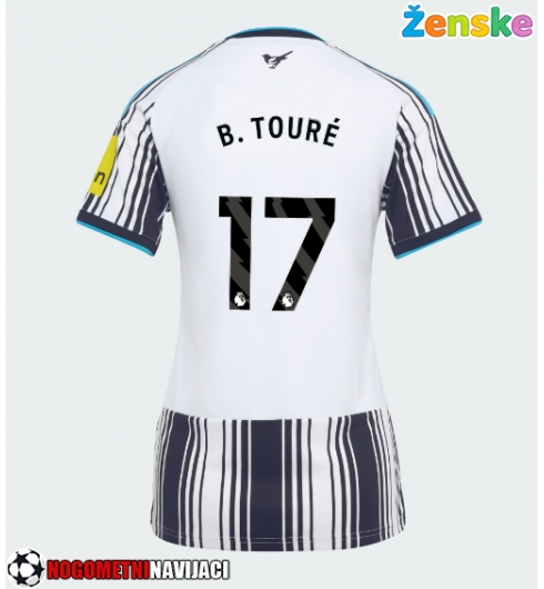 Ženske Nogometnih dresov Newcastle United Bazoumana Toure #17 Domači 2026-27 Kratki rokavi Ženske Nogometnih dresov Newcastle United Bazoumana Toure #17 Domači 2026-27 Kratki rokavi